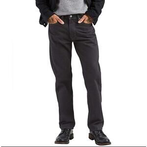 40x29 Mens Levi's 505 Regular Jeans Black StreetWear Casual Work Straight Leg